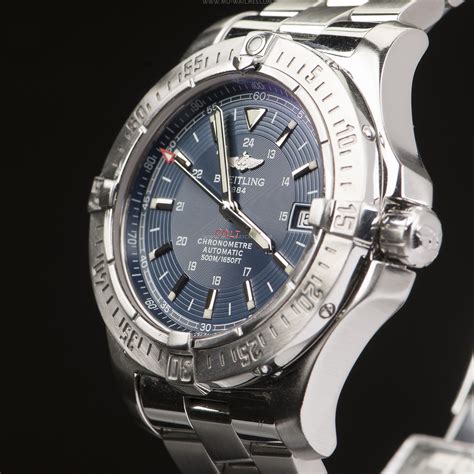 breitling colt with one second hand|pre owned Breitling colt.